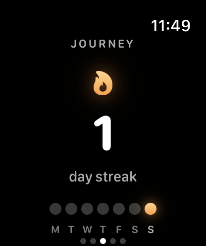 JapaTap progress tracking screen